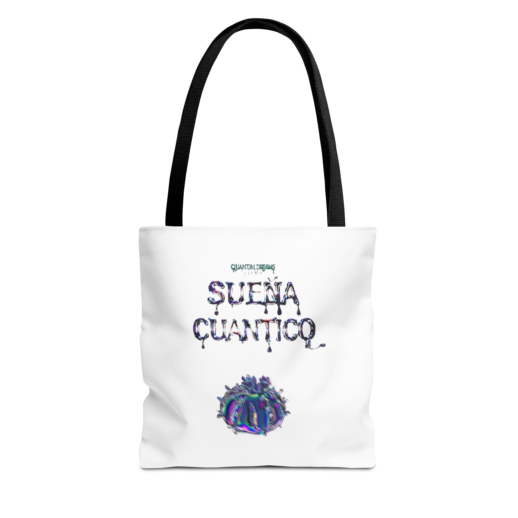 Quantum Dreams Tote Bag | Stylish AOP Shopper for Film Enthusiasts, Unique Gift for Birthdays, Holidays, Eco-Friendly Fashion, Art Lovers