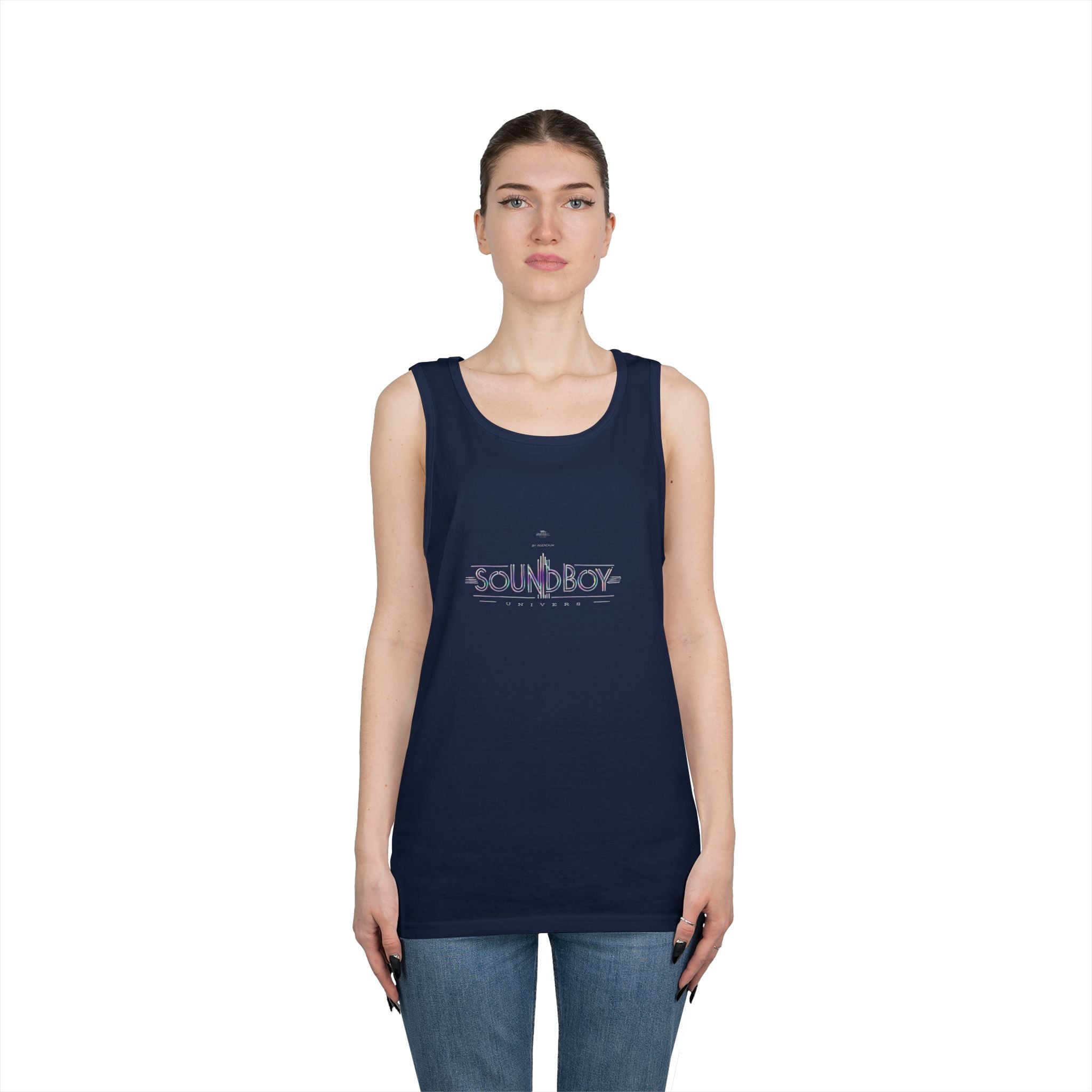 Soundboy Unisex Heavy Cotton Tank Top, Summer Music Festival Shirt, Party Apparel, Casual Wear, Gift for Music Lovers