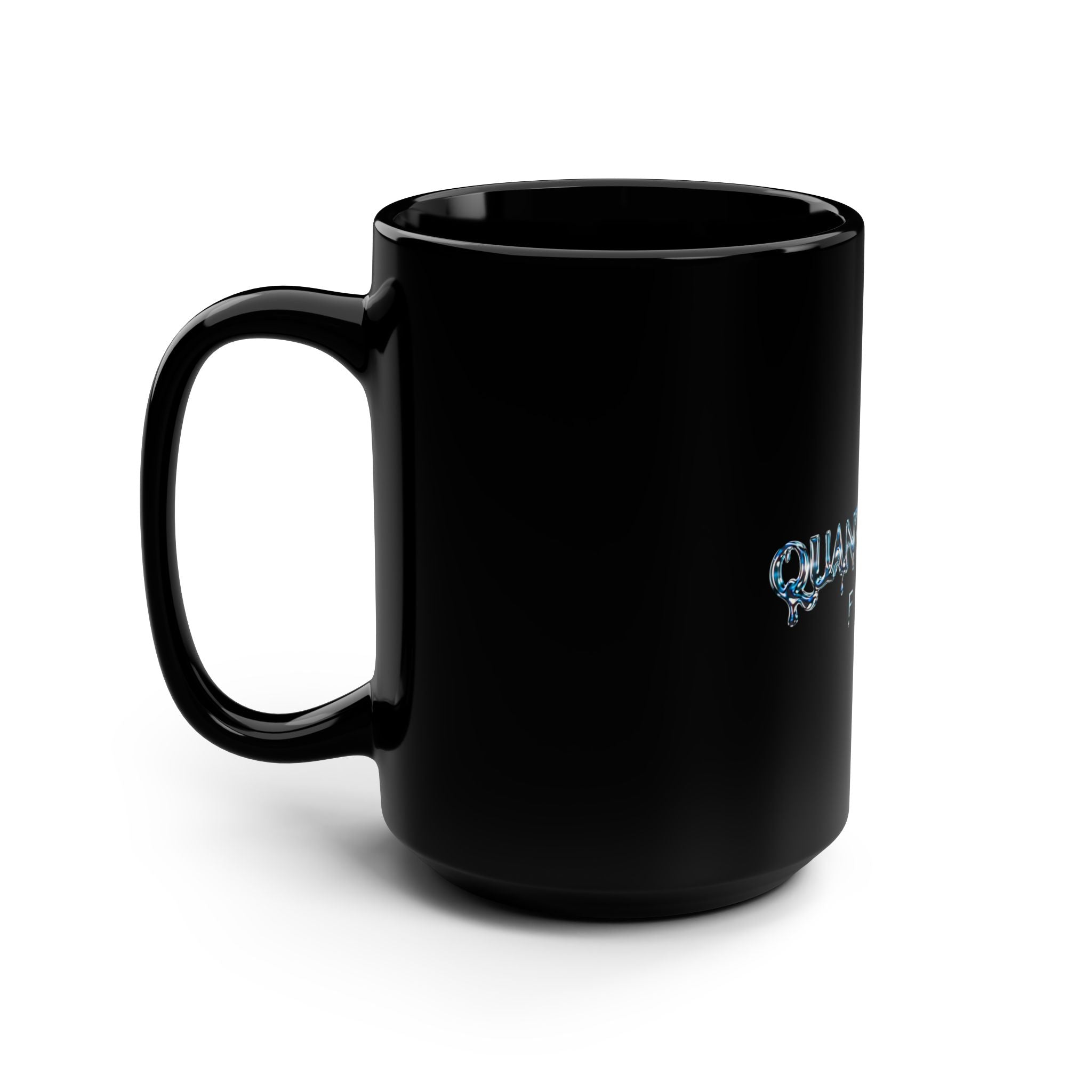 Quantum Dreams Black Mug - 15oz Coffee Cup, Personalized Gift, Home Office Decor, Movie Lover's Accessory, Unique Fan Merchandise