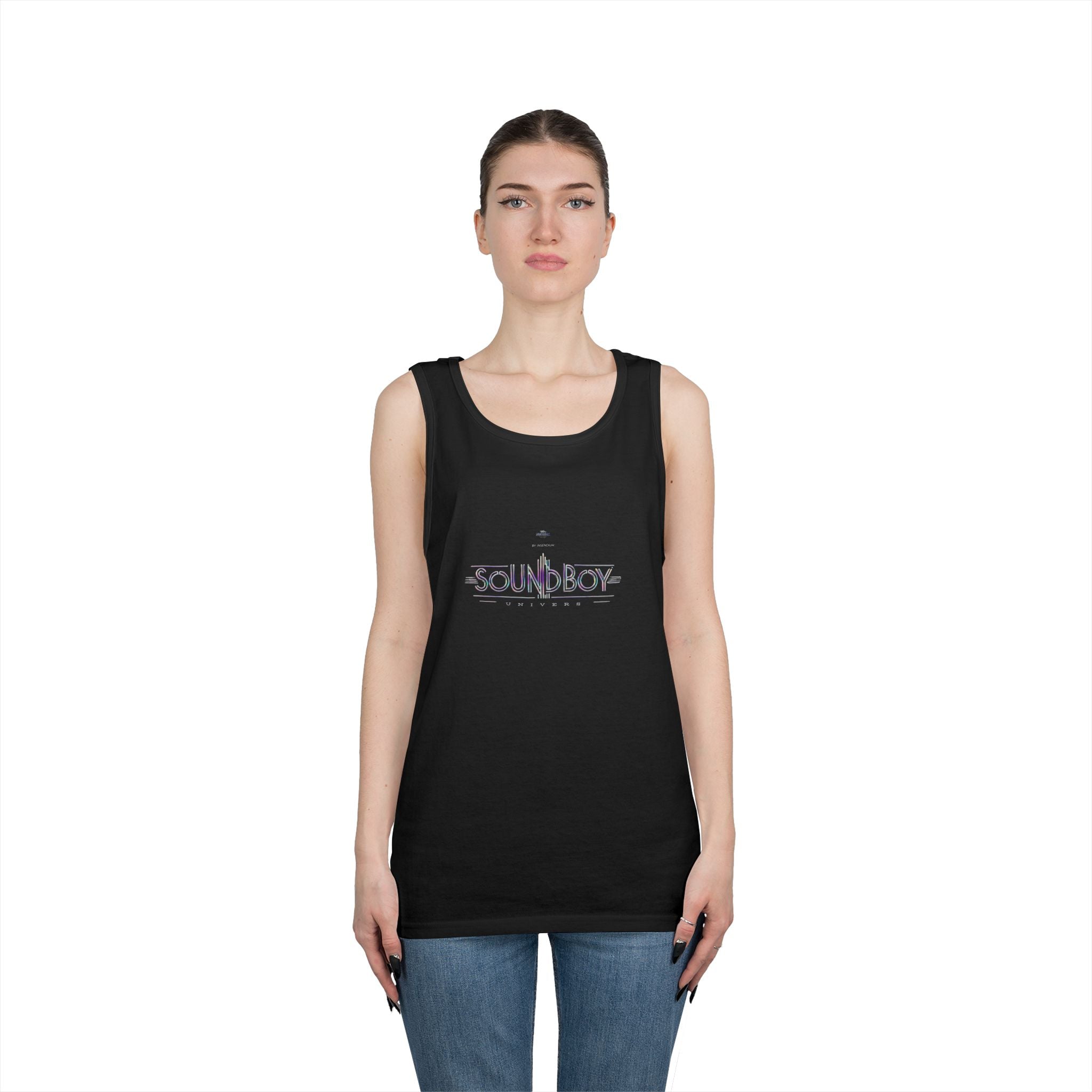 Soundboy Unisex Heavy Cotton Tank Top, Summer Music Festival Shirt, Party Apparel, Casual Wear, Gift for Music Lovers