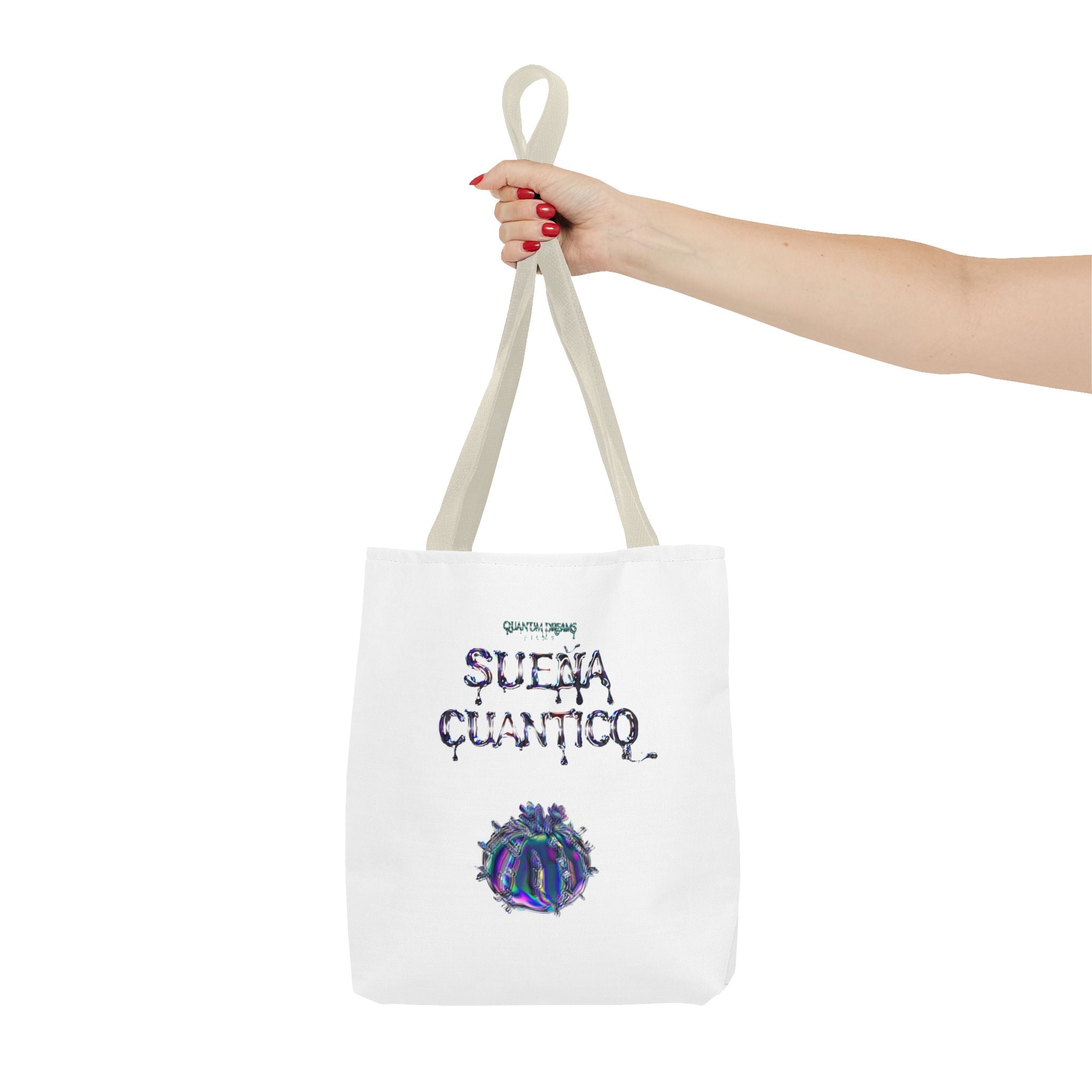 Quantum Dreams Tote Bag | Stylish AOP Shopper for Film Enthusiasts, Unique Gift for Birthdays, Holidays, Eco-Friendly Fashion, Art Lovers