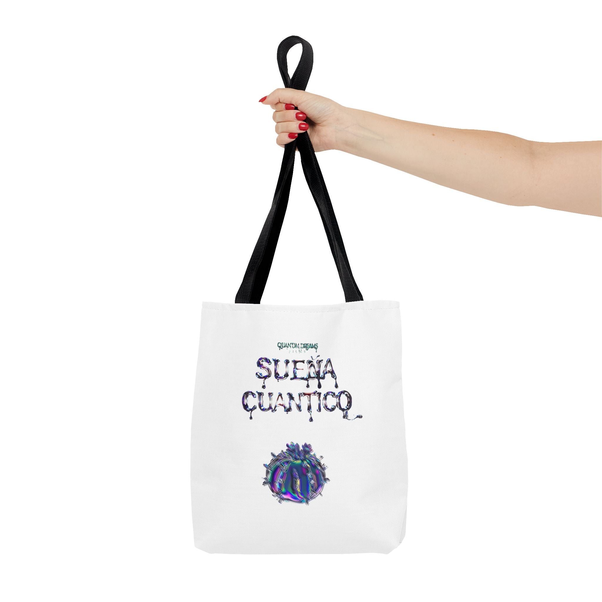 Quantum Dreams Tote Bag | Stylish AOP Shopper for Film Enthusiasts, Unique Gift for Birthdays, Holidays, Eco-Friendly Fashion, Art Lovers