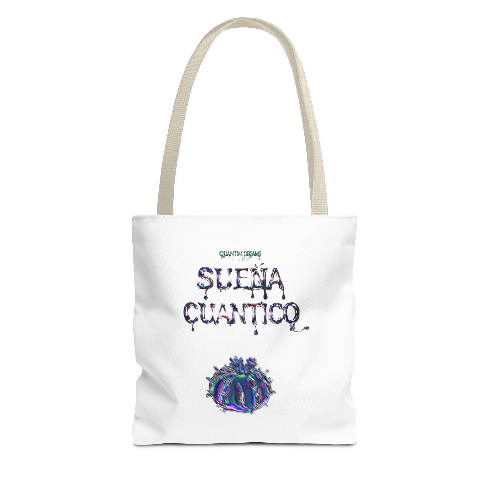 Quantum Dreams Tote Bag | Stylish AOP Shopper for Film Enthusiasts, Unique Gift for Birthdays, Holidays, Eco-Friendly Fashion, Art Lovers