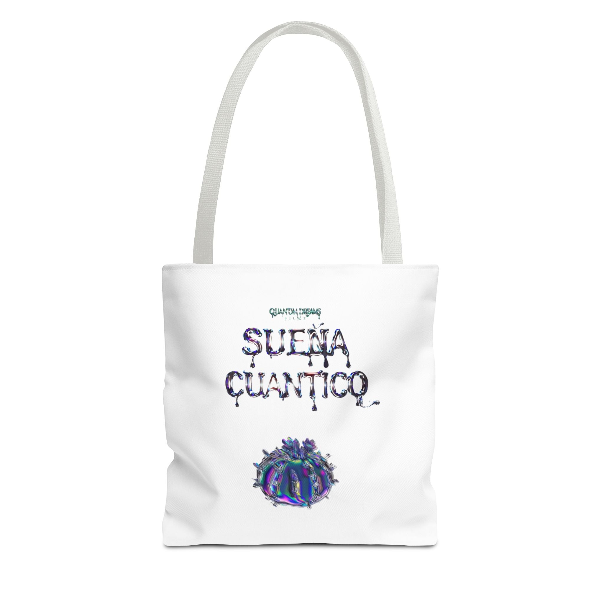 Quantum Dreams Tote Bag | Stylish AOP Shopper for Film Enthusiasts, Unique Gift for Birthdays, Holidays, Eco-Friendly Fashion, Art Lovers
