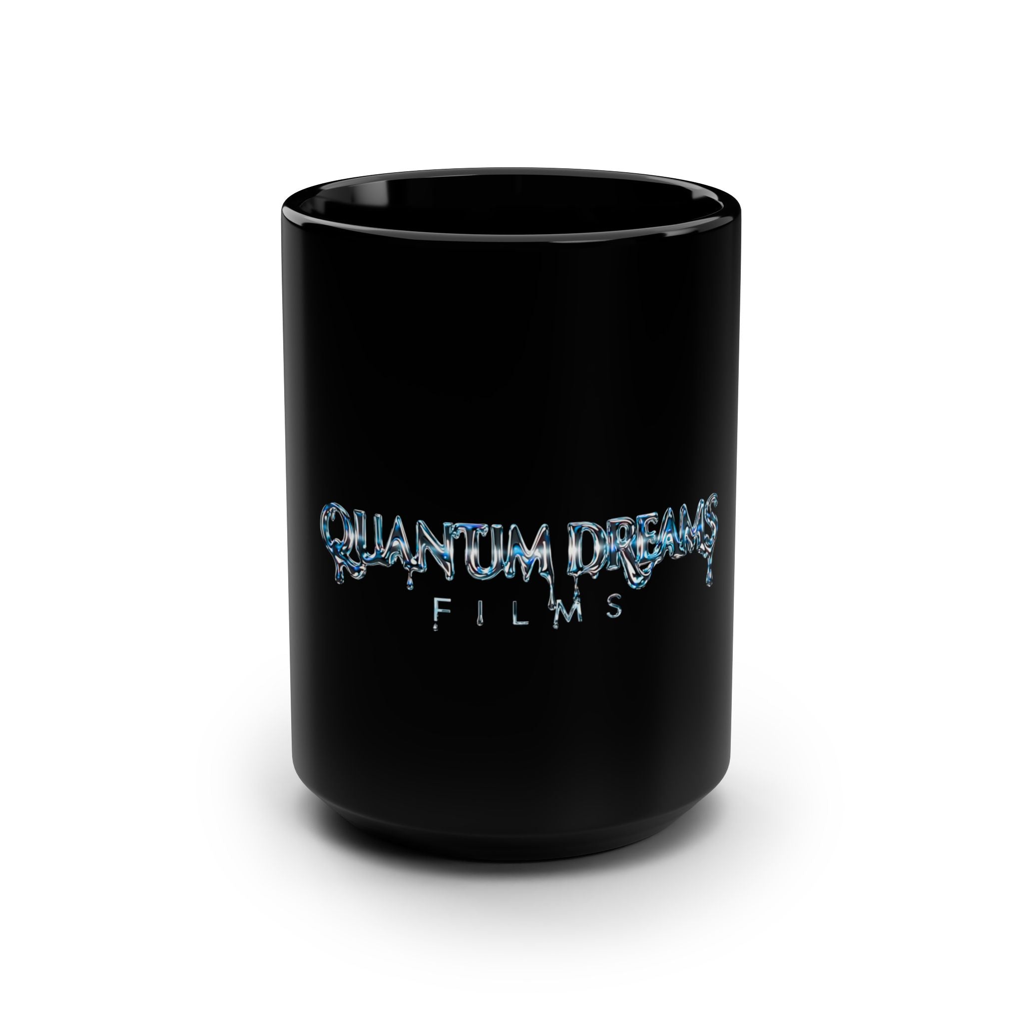 Quantum Dreams Black Mug - 15oz Coffee Cup, Personalized Gift, Home Office Decor, Movie Lover's Accessory, Unique Fan Merchandise