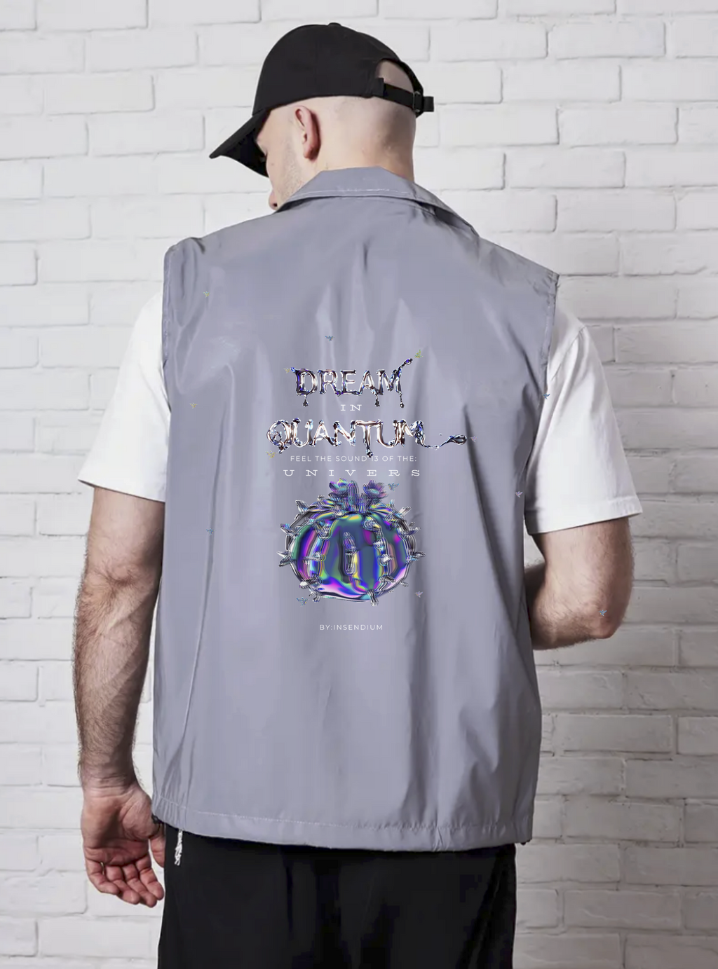 Chaleco Sin Mangas con Capucha Reflectante y Diseño Unico