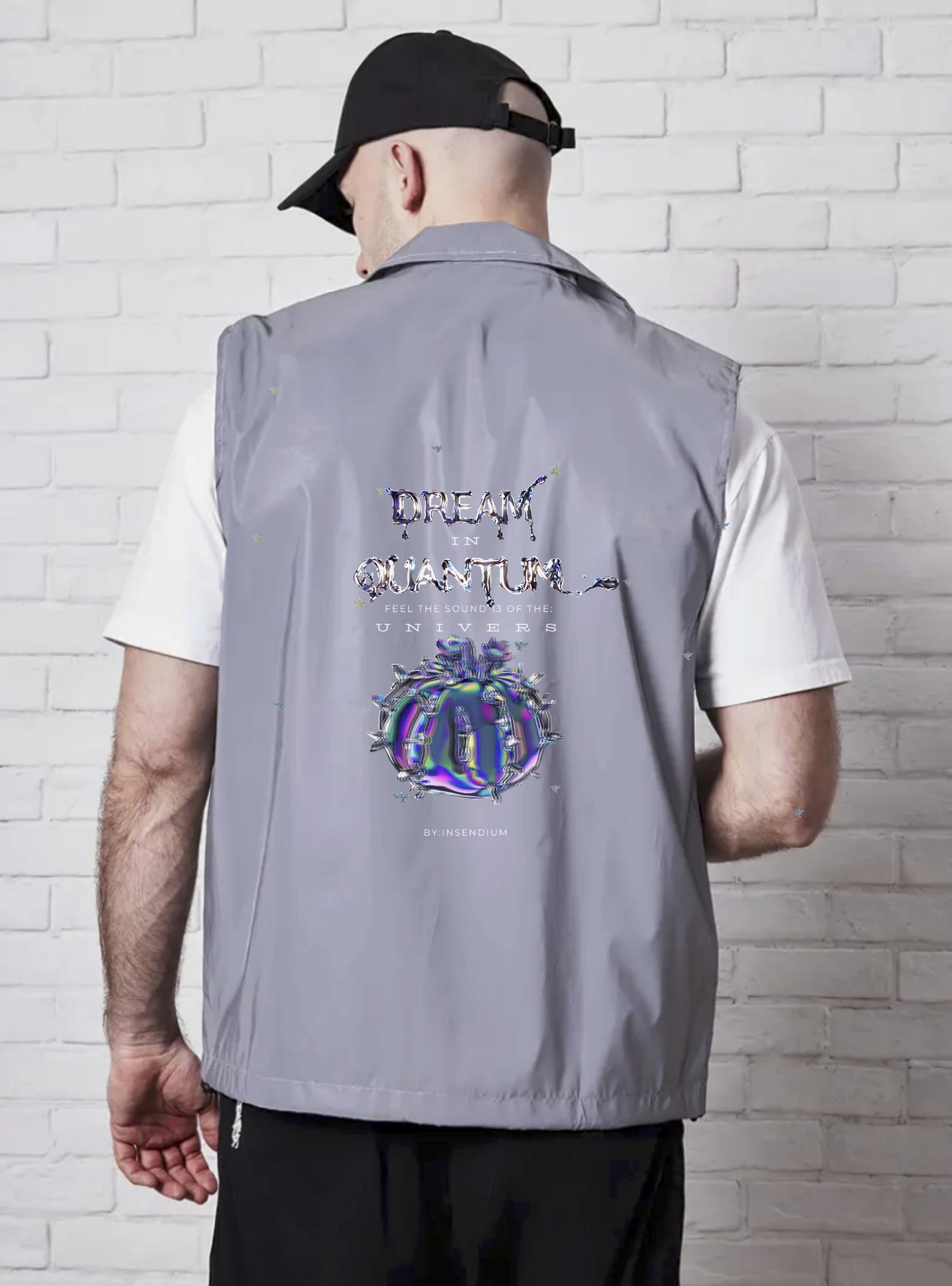 Chaleco Sin Mangas con Capucha Reflectante y Diseño Unico