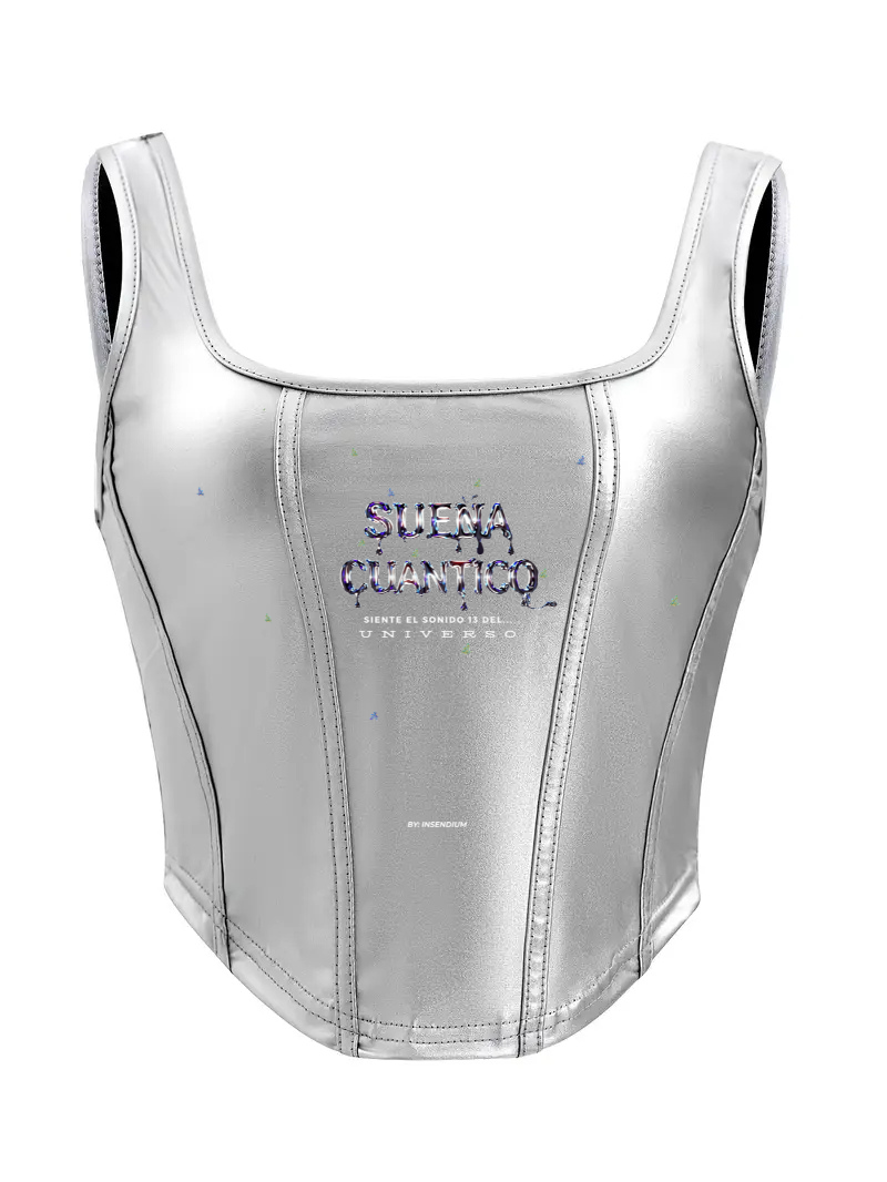 Top  Futurista Tipo Corsete de Ropa Formal Para Mujer