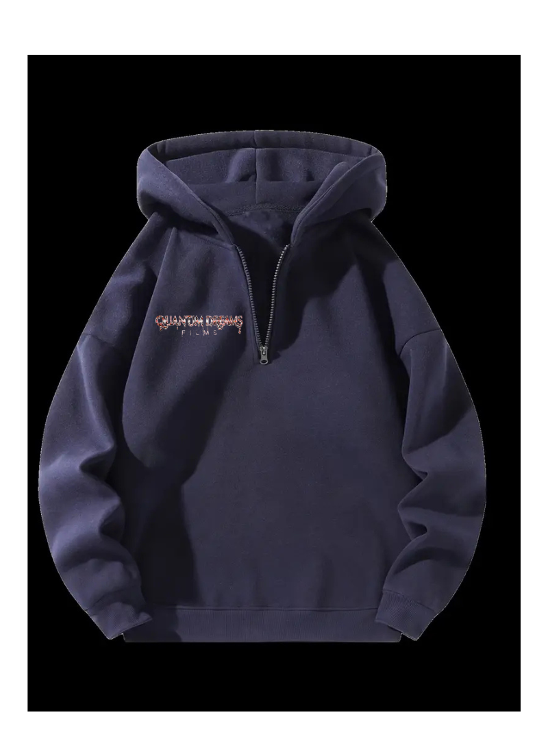 Sudadera con media cremallera y capucha