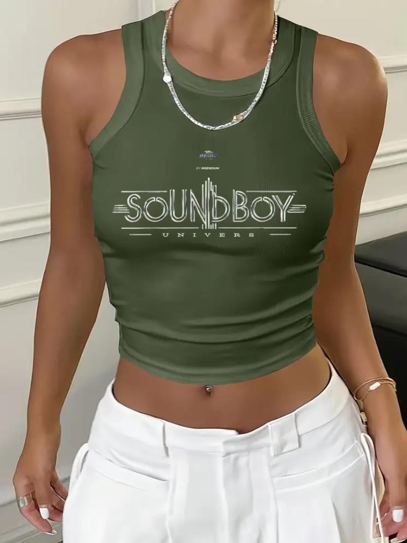 camiseta sin mangas para mujer